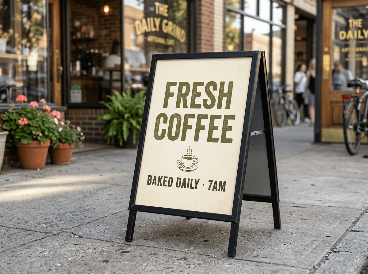 A-frame sidewalk signs — Goldman Printing