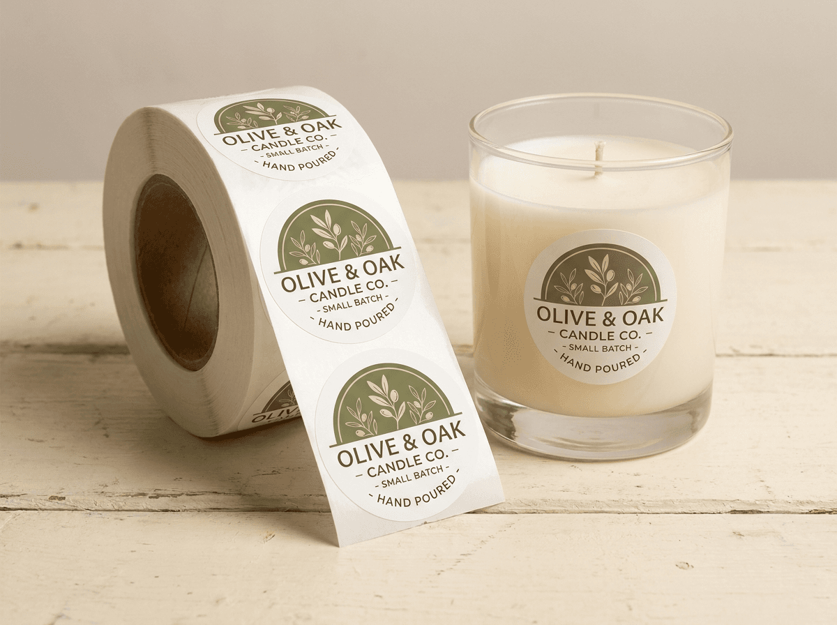 Roll labels — printed by Goldman Printing