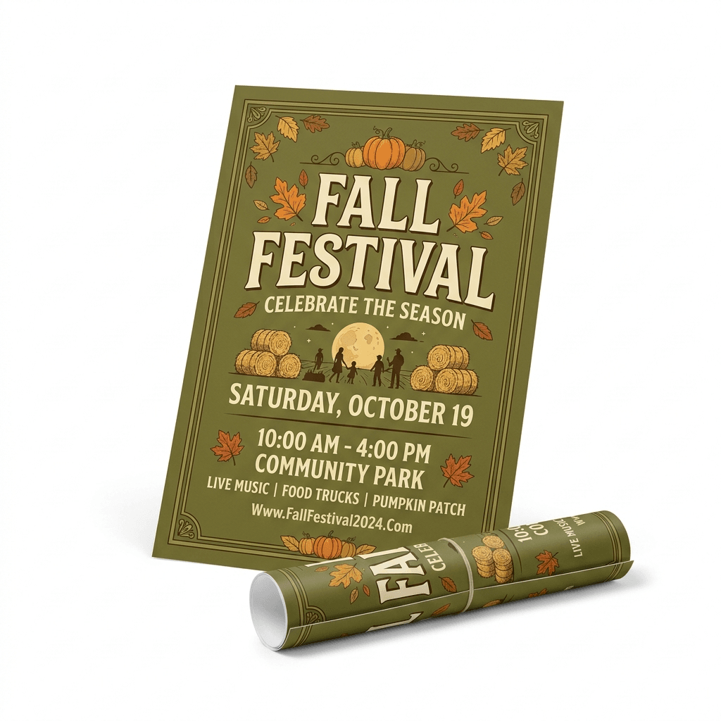Large-format event poster