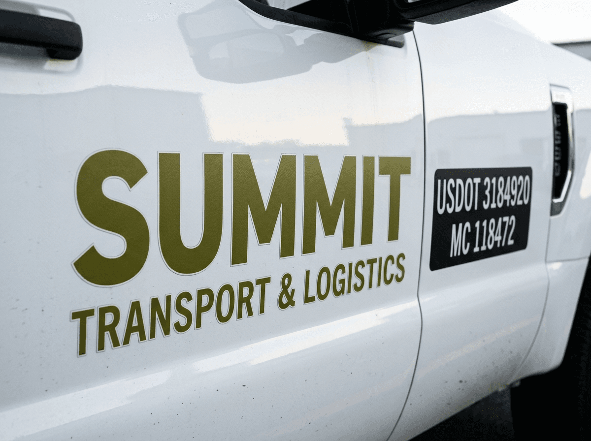 Trailer lettering